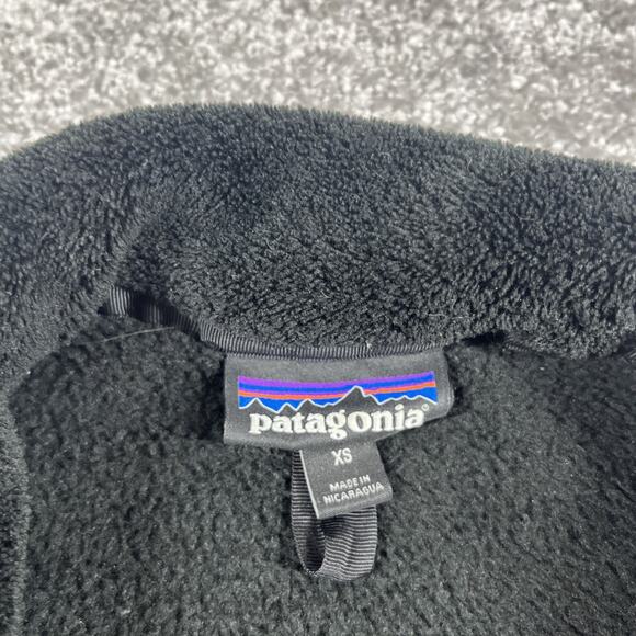 Patagonia Re Tool Snap T Pullover Womens Extra Small Polartec Fleece Soft Black - Picture 3 of 14
